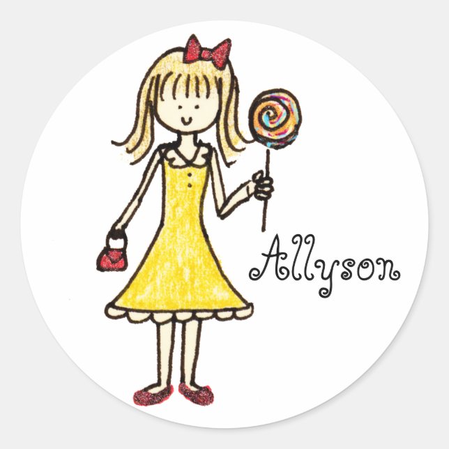 Autocollants Lollipop personnalisés (Devant)
