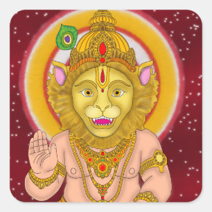 Autocollants Lord Narsimha