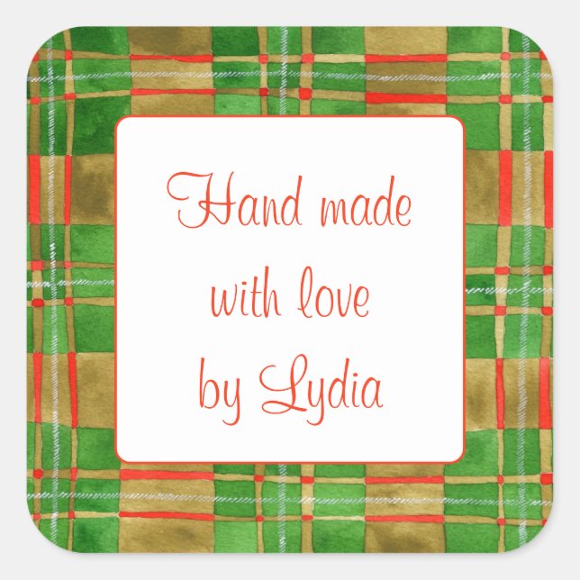 Autocollants MAC GREGOR TARTAN 3" Carré "Mains Mis (Devant)