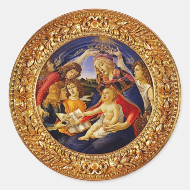 Autocollants Magnificat Notre Dame Vierge Marie (Devant)
