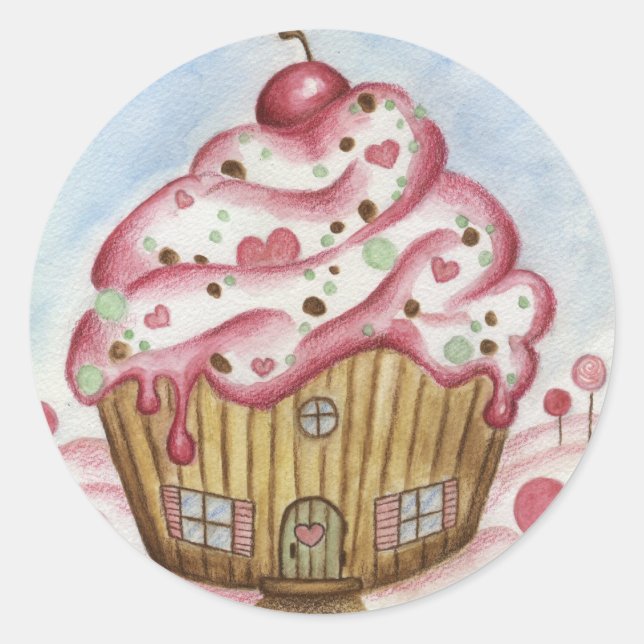 Autocollants Maison Cupcake  (Devant)