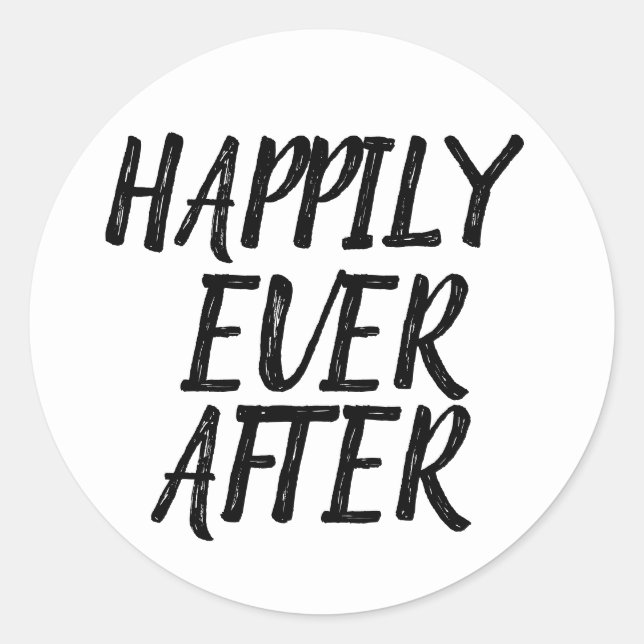 AUTOCOLLANTS MARIAGE À JAMAIS HEUREUX (Devant)