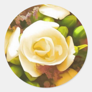 Autocollants mariage rose enveloppe scellés