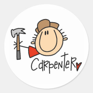 Autocollants masculins de charpentier