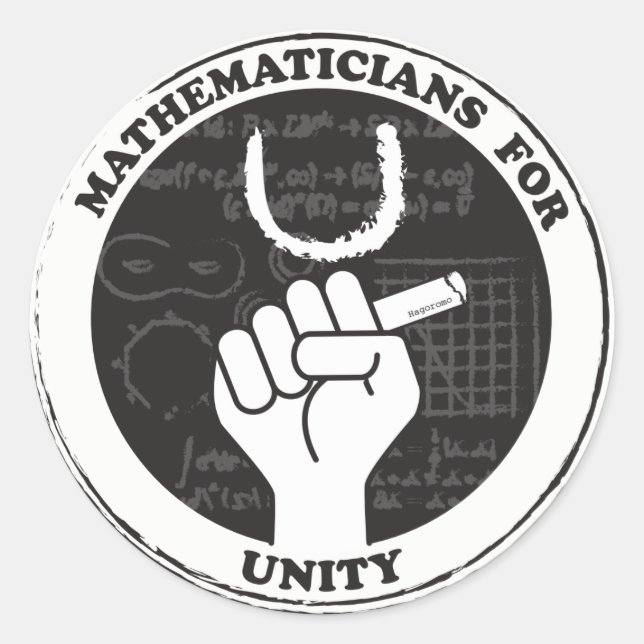 Autocollants Mathematiciens for Unity (Devant)