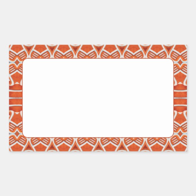 Autocollants mats rectangulaires GINGERBREAD (Devant)