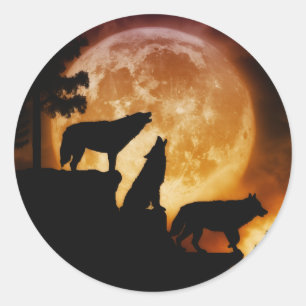 Autocollants maximaux de loups