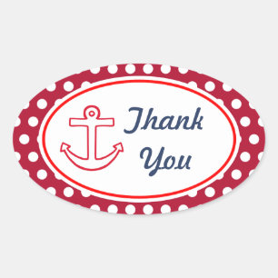 Autocollants Merci Anchor Dots