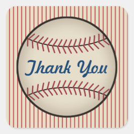 Autocollants Merci Baseball Vintage