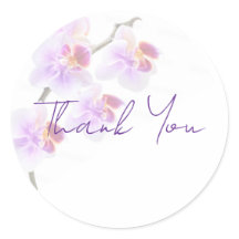 Autocollants Merci Orchidée