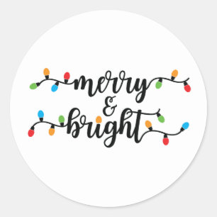 Autocollants Merry & Bright 