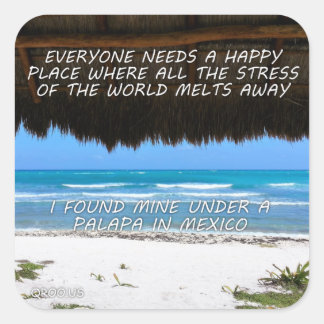 Autocollants mexicains Happy Place (feuille de 6)