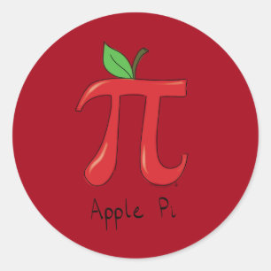 Autocollants mignons de jour des maths pi d'Apple