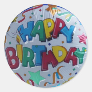 Autocollants mignons de joyeux anniversaire