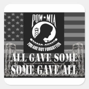Autocollants militaires de "POW-MIA"