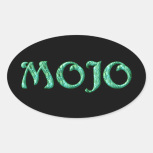 Autocollants mojo ovale