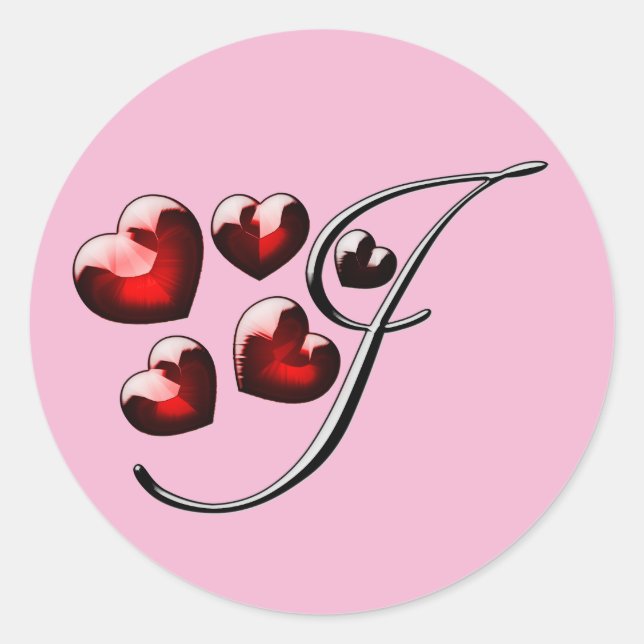 autocollants monogramme initial I (Devant)