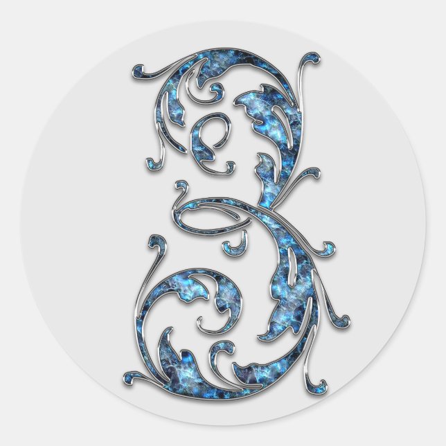 autocollants monogramme numéro 3 (Devant)