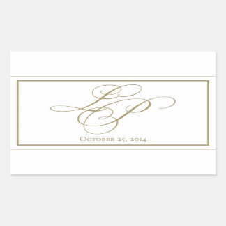 Autocollants monogrammes personnalisés