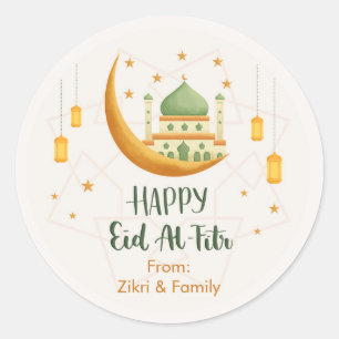 Autocollants Mosquée & Lune Eid Mubarak / Eid al-F