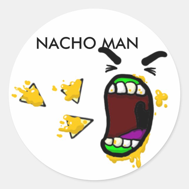 Autocollants Nacho Man (Devant)
