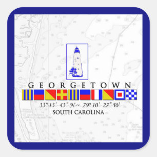 Autocollants nautiques de Georgetown la Caroline