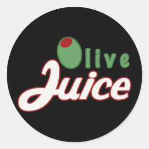 Autocollants olives de jus