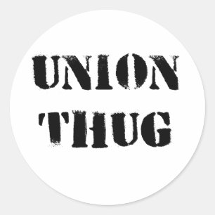 Autocollants originaux de voyou des syndicats