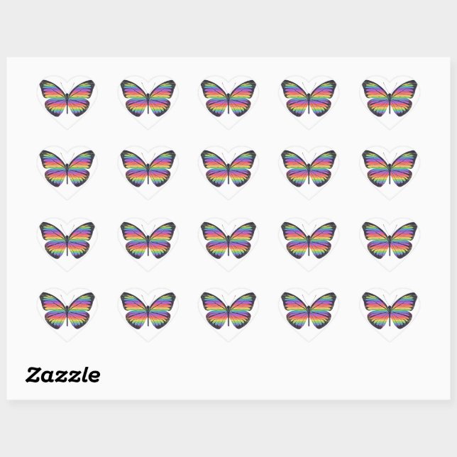 Autocollants Papillon (Feuille)