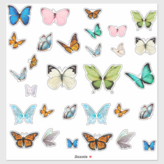 Autocollants Papillon Fantaisistes