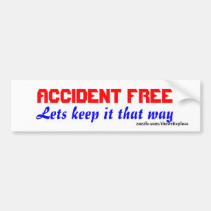 Autocollants pare-chocs sans accident