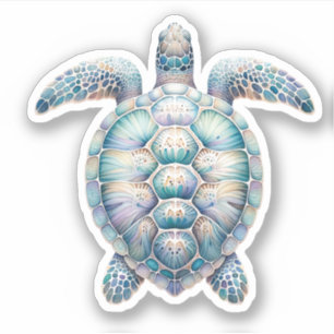 Autocollants Pastel Sea Turtle