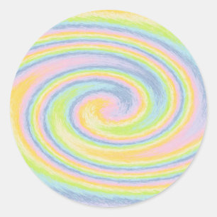 Autocollants Pastel Swirl