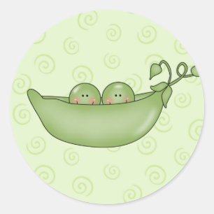 Autocollants personnalisables de baby shower