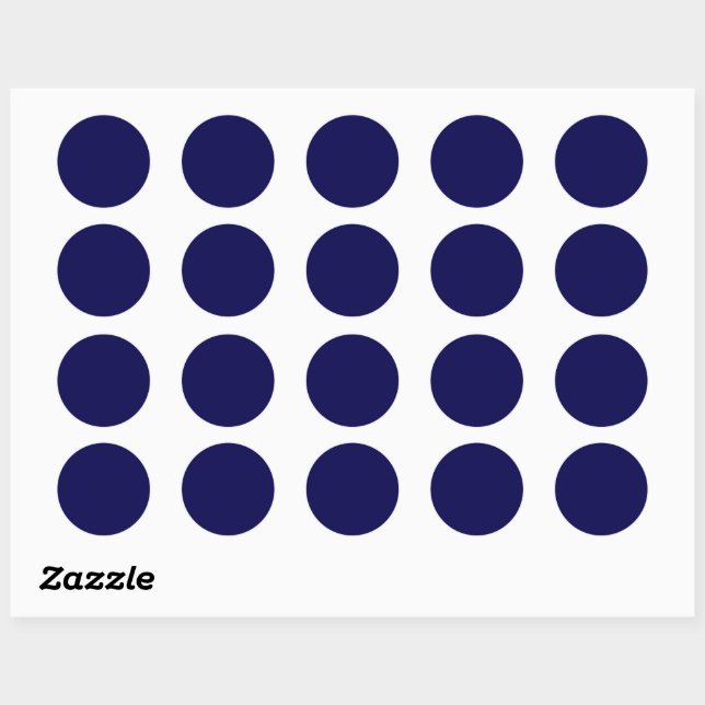 Autocollants personnalisables Luxe Navy (Feuille)