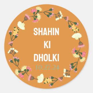 Autocollants personnalisables pour dholki