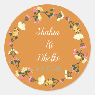 Autocollants personnalisables pour dholki