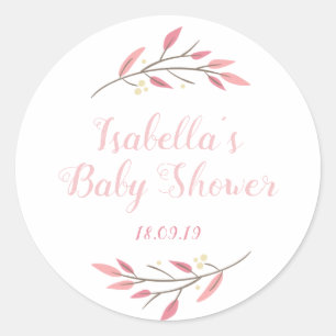 Autocollants personnalisés de baby shower