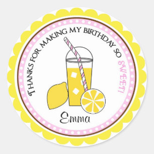 Autocollants personnalisés de limonade