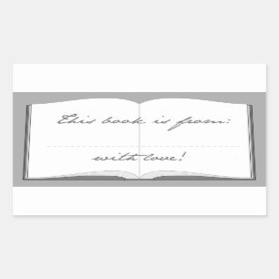Autocollants personnalisés de livre (ce livre est