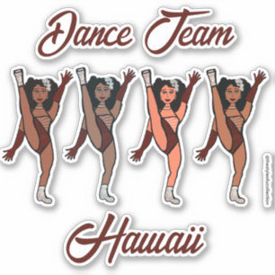 Autocollants personnalisés de majorette / danseuse