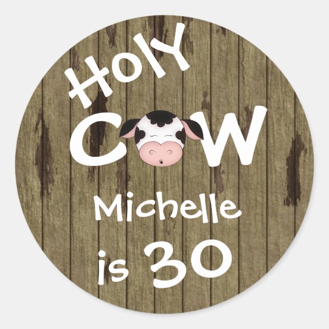 Autocollants personnalisés de Saint-Vache 30e anni (Devant)