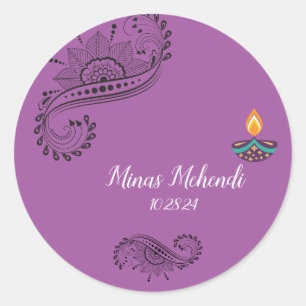 Autocollants personnalisés Mehendi