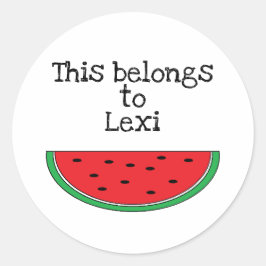 Autocollants personnalisés "Pastèque"