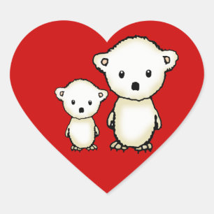 Autocollants Petits Ours Polaires