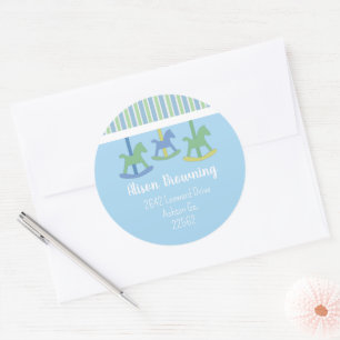 Autocollants pour Baby Shower Carrousel
