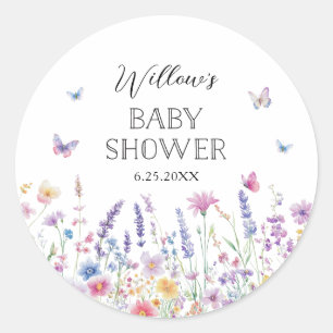 Autocollants pour cadeaux de baby shower sur le th