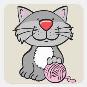 autocollants pour chat et fil