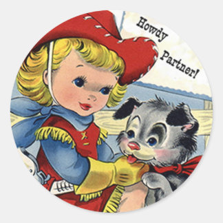 Autocollants pour chien de marionnette de Western 