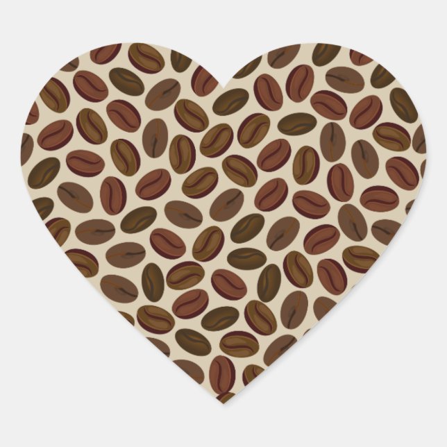 Autocollants pour coeur de café (Devant)